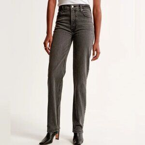 Abercrombie & Fitch Curve Love 90s Straight Ultra High Rise Jeans Size 31 /12